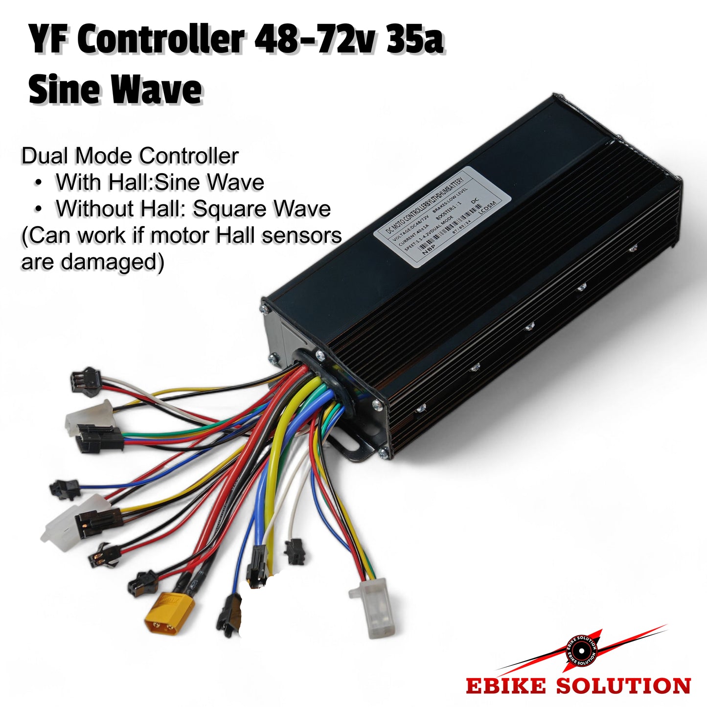 Ebike Brushless Motor Controller YF 48-72V 35A Sine Wave Dual Mode