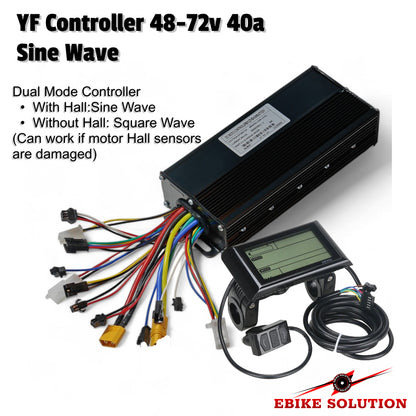 Ebike Controller 48/52V YF 40A + SW900 Display 2000W Kit