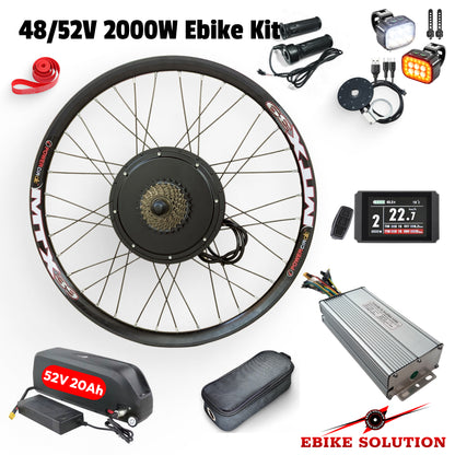 48/52V Ebike Kit 2000W Rear Electric Bicycle Wheel MTX Enduro Stealth Bomber UK