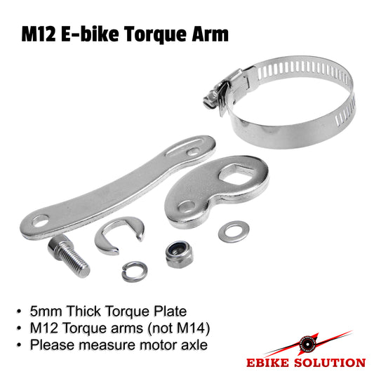 M12 Torque Arm E-Bike Heavy-Duty 5mm Stainless Steel 12x10mm Electric Bike