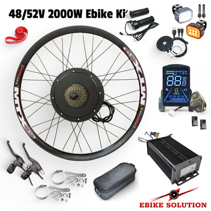 Ebike Rear Wheel MTX39 Wheel Electric Bicycle 48/52V 40-45A 2000W Colourful
