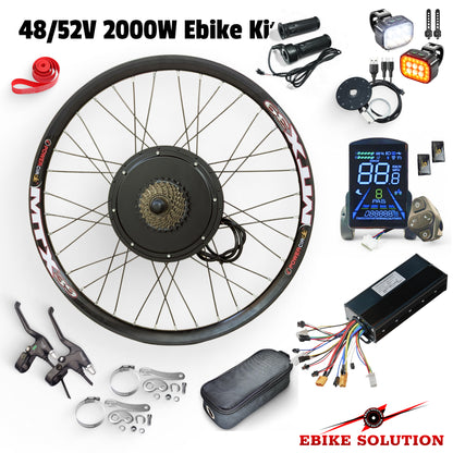 Ebike Rear Wheel MTX39 Wheel Electric Bicycle 48/52V 40-45A 2000W Colourful