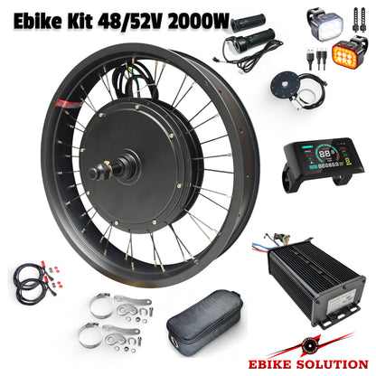 48/52V 45A 2000W Ebike Kit Rear Electric Bicycle Wheel MTX Enduro UK