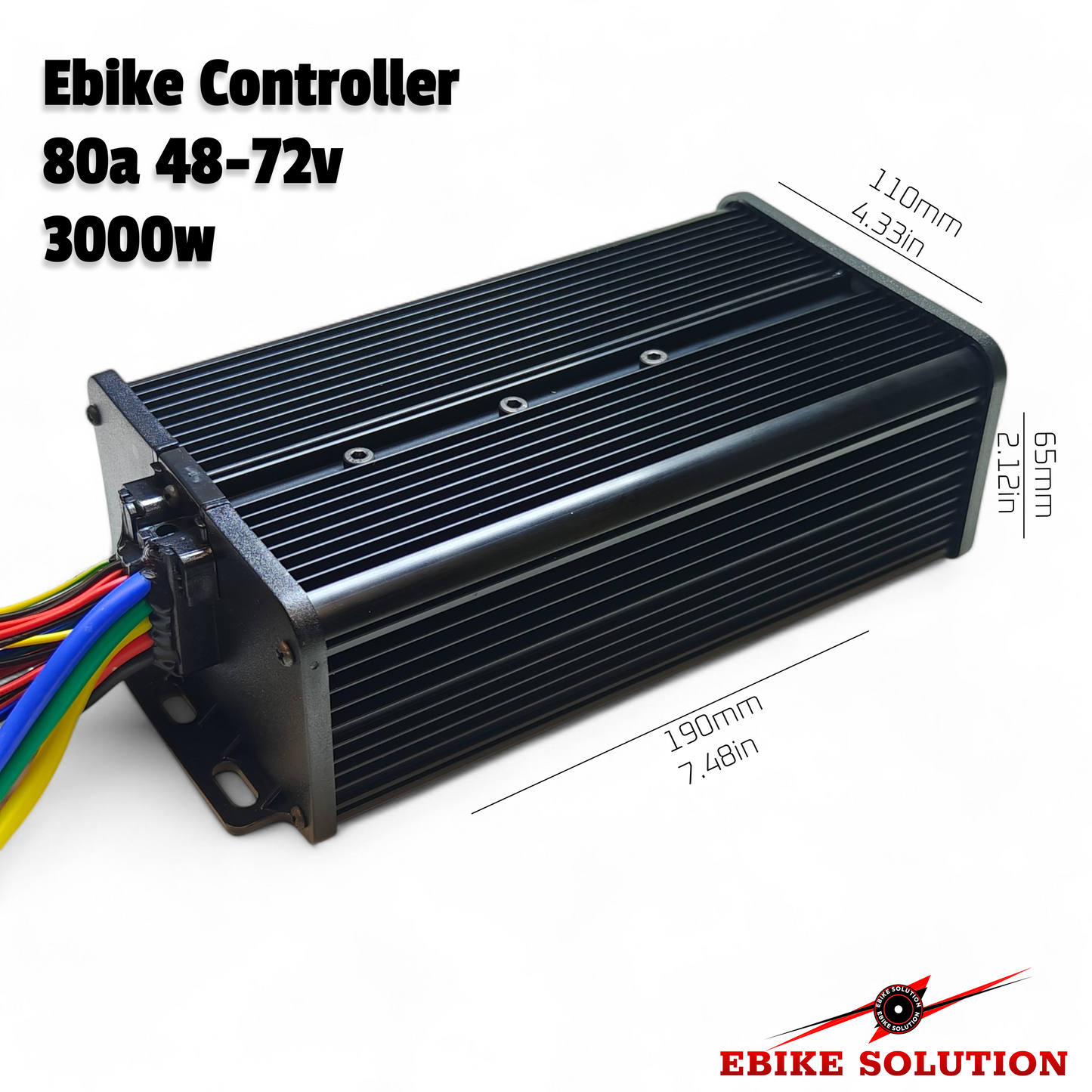Ebike Controller MQ 48-72V 80A Speed Limit Sine Wave Controller Dual Mode
