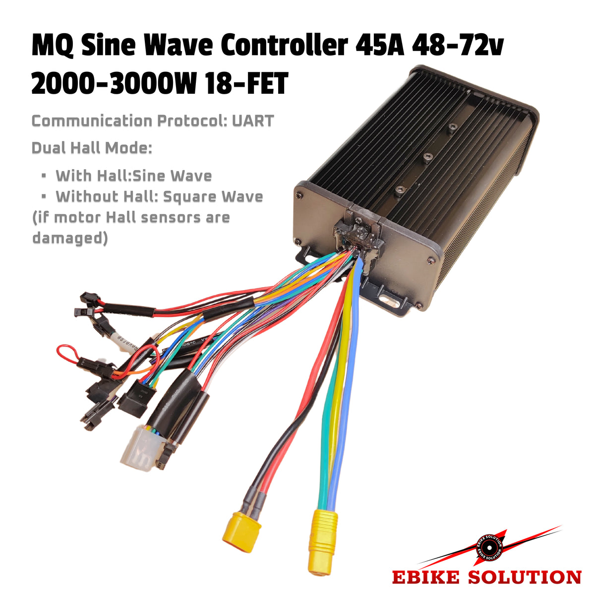 Simplex Mq Controller 48v/72v 45a MQ Ebike Controller Bundle UKC1 Display 2500w-3000w Contro ...