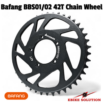 BAFANG BBS01/02 42T Chain Ring Offset Correction Electric Bicycle Ebike Wheel