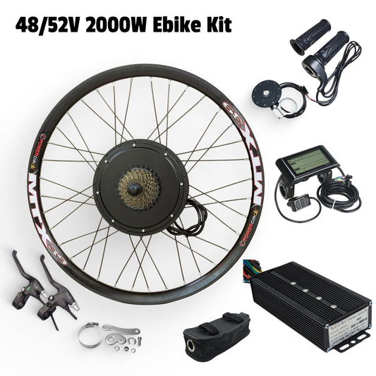 48/52V 40A 2000W Ebike Kit Rear Electric Bicycle Wheel MTX Enduro UK