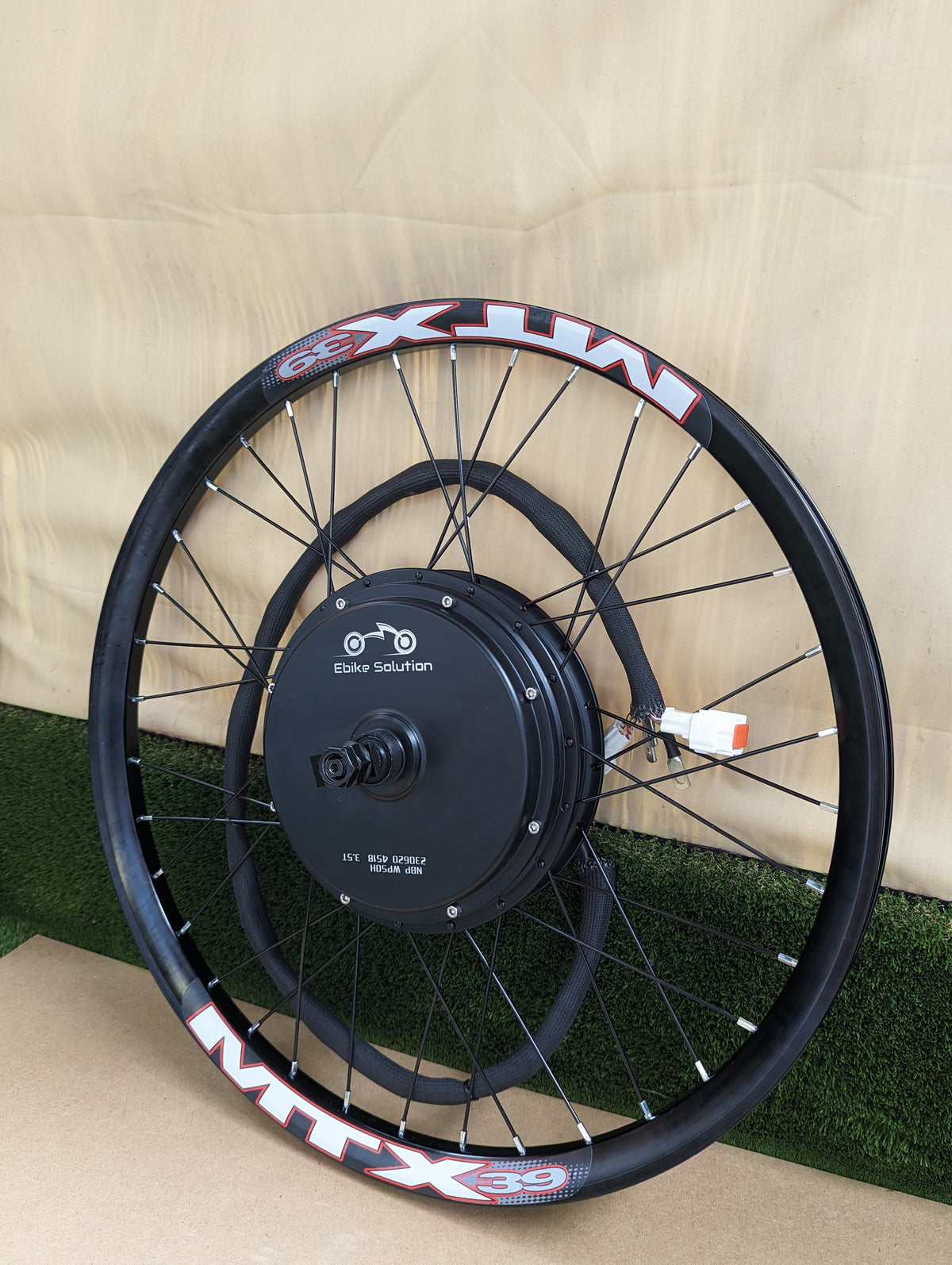 MTX Bicycle Rim 72V 5000w 3.5T EBike Hub Motor 50H Stealth Bomber QS205 ...
