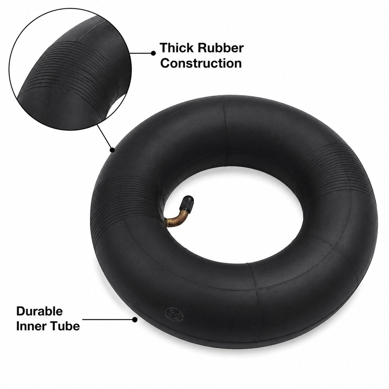 4.10/3.50-4 Inner Tube Thick Rubber Bent Valve 4.00-4 Tyres Mobility Scooter 2x