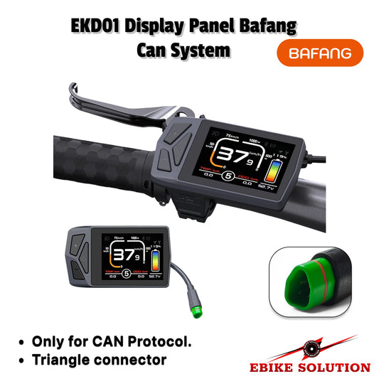 Bafang EKD01 Display Panel with CAN Protocol on a white background