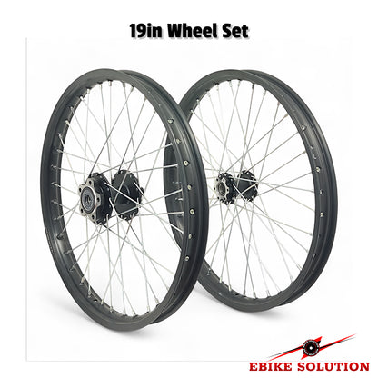 19in wheel set with visible branding on a white background