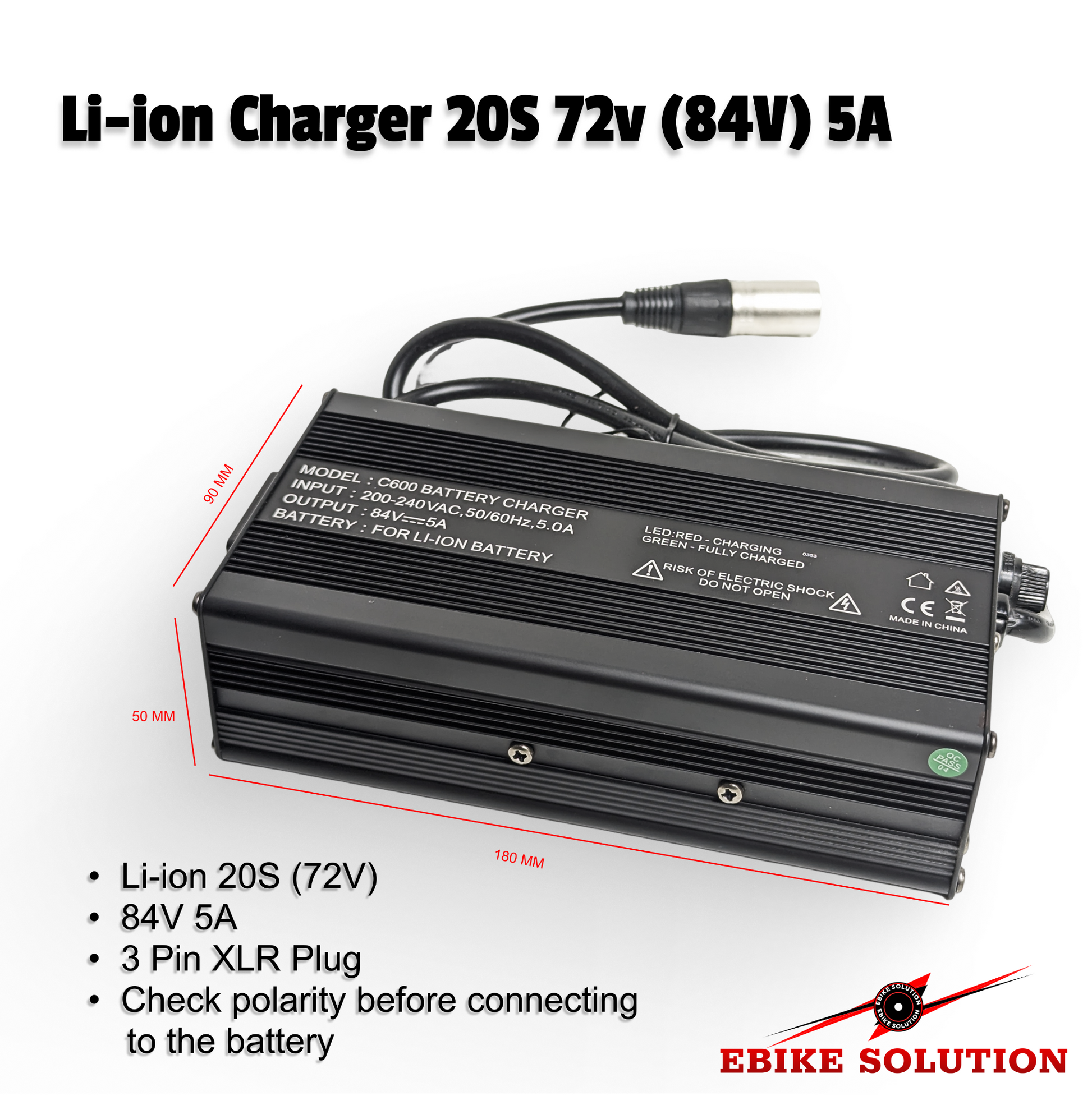 ebike charger 72V 20s