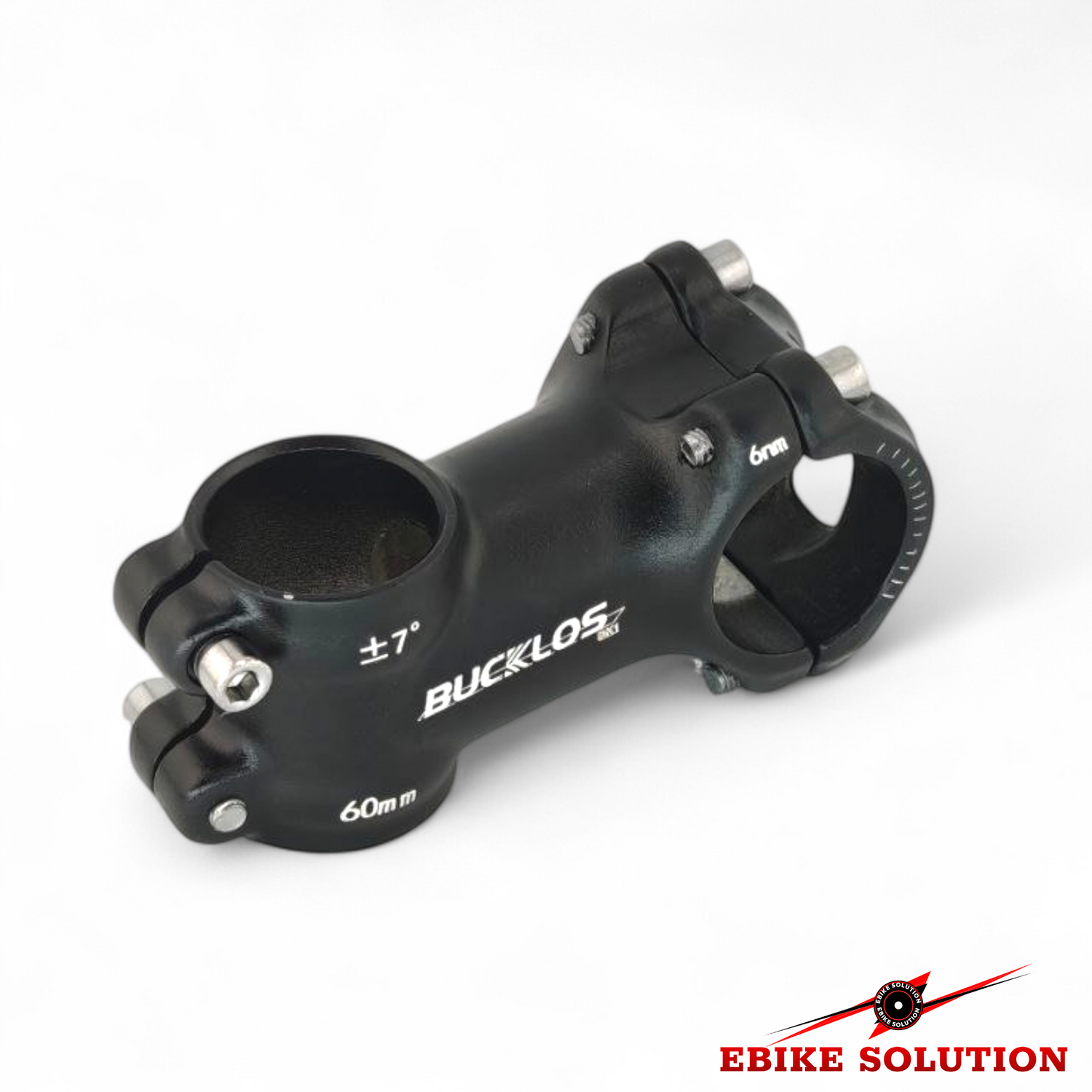 Bicycle 60mm Stem 28.6mm or 1-1/8" to 31.8mm Cycling Road Handlebar MTB BLACK