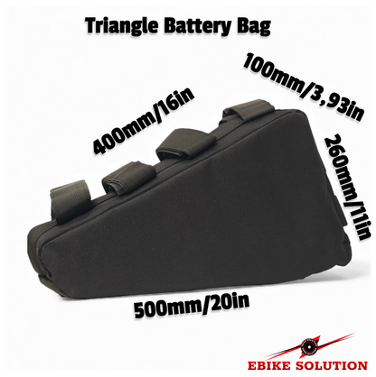 Large Triangle Battery Ebike Bag Storage Waterproof For MTB Electric Bicycle Li-ion UK