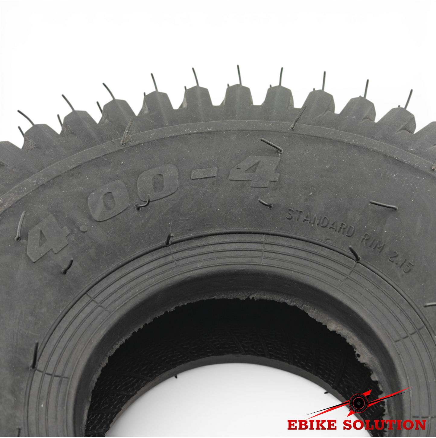 Tyre 4.00-4 Black Pneumatic Chevron Tread Mobility Scooter 4 Inch Wheel Rim 4ply