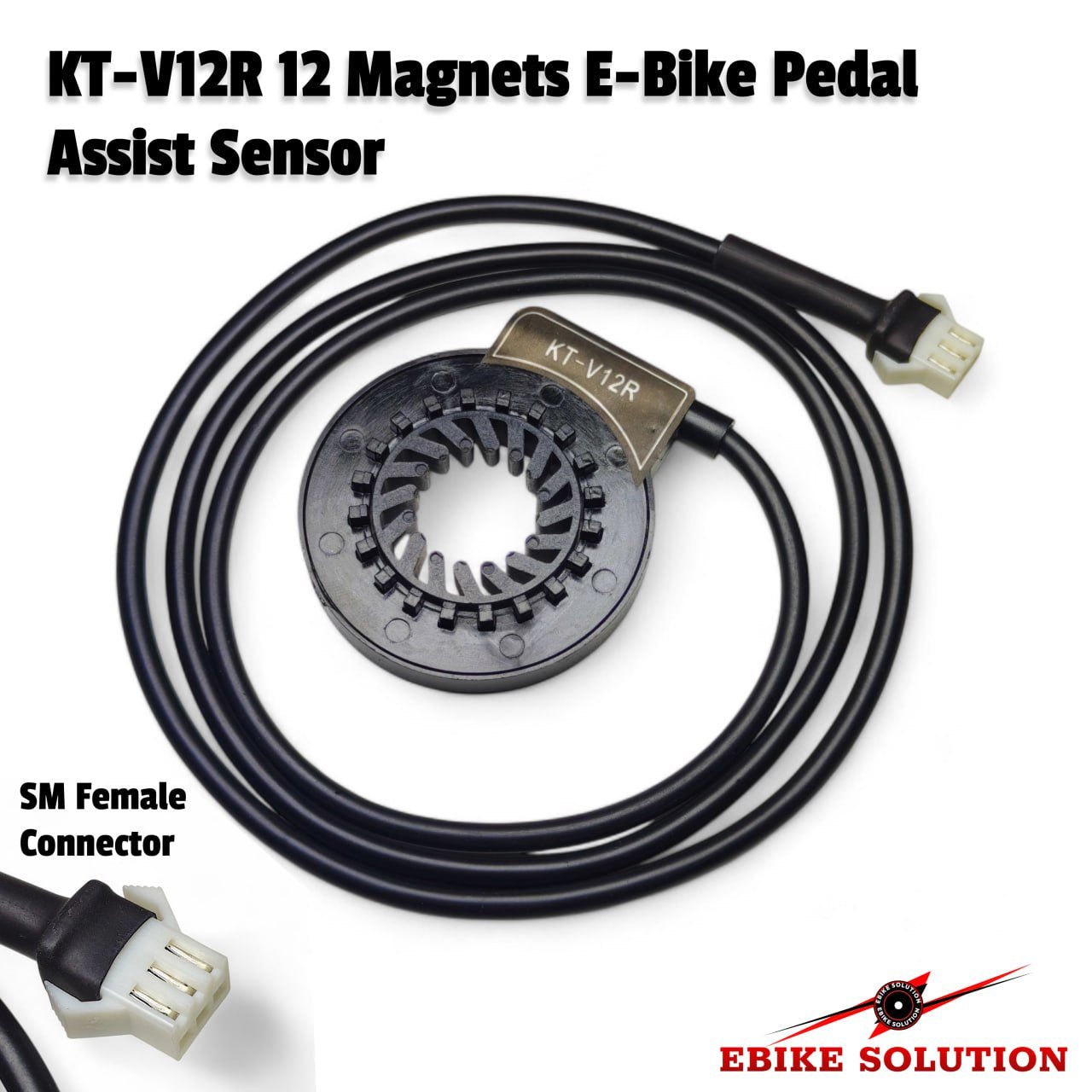 
Electric Bike KT-V12R Easy Fitting PAS Pedal Assist Sensor Cadence Speed Ebike
