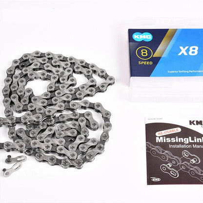 Bicycle Chain 7 8 9 10 Speed Gear MTB Link Chain Quick Link Stretch-Proof
