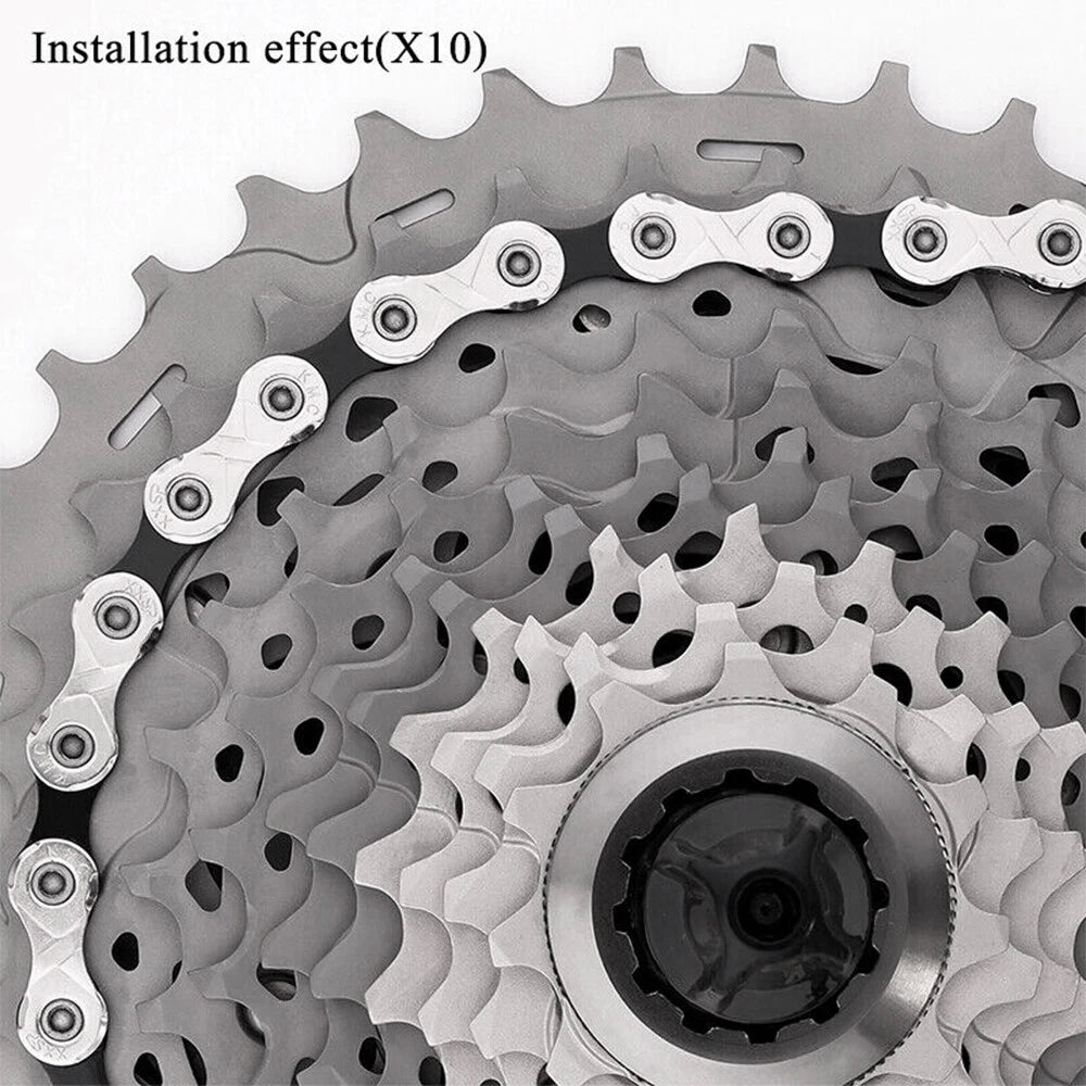 Bicycle Chain 7 8 9 10 Speed Gear MTB Link Chain Quick Link Stretch-Proof