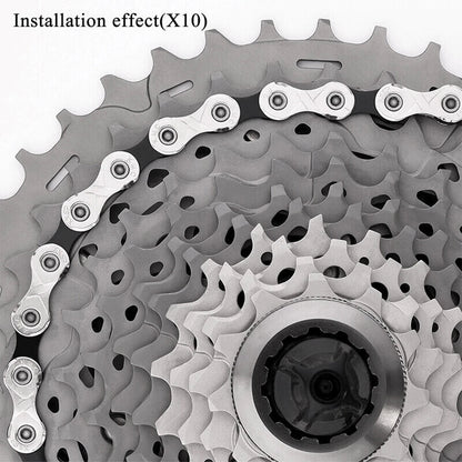 Bicycle Chain 7 8 9 10 Speed Gear MTB Link Chain Quick Link Stretch-Proof