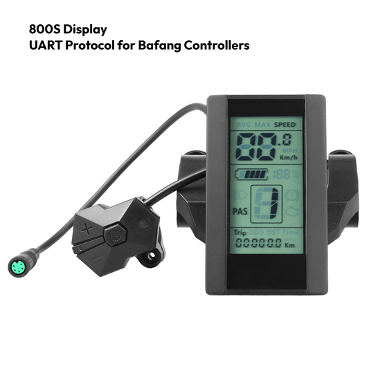 800S LCD Display Panel For Bafang BBS01 BBS02B BBS02 BBS02B BBSHD intelligent Display For Electric Bicycle Controller uk stock ebikesolution