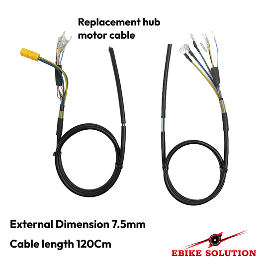 Ebike Scooter Hub Motor Cable Replacement mt60 ring 1500w 1000w ebikesolution uk stock