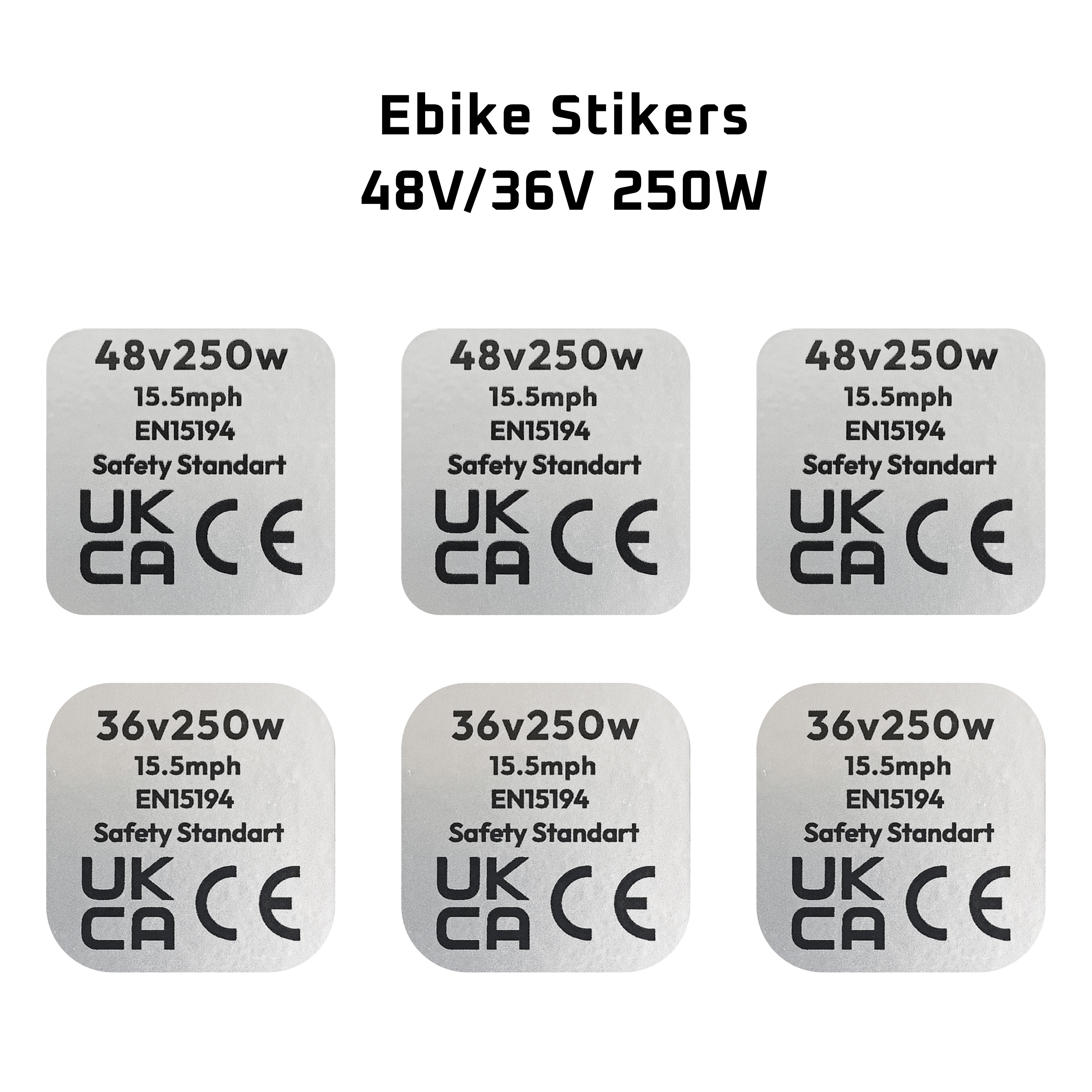 3x Motor Sticker Decal 36V/48V 250W Road Legal Ebike Sticker – Ebike ...