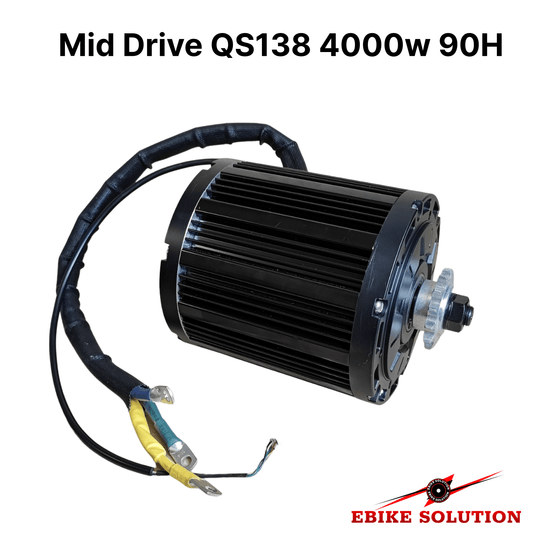 QSMOTOR 138 4000W Air Cooled Mid Drive Motor With Spline Shaft uk stock ebikesolution