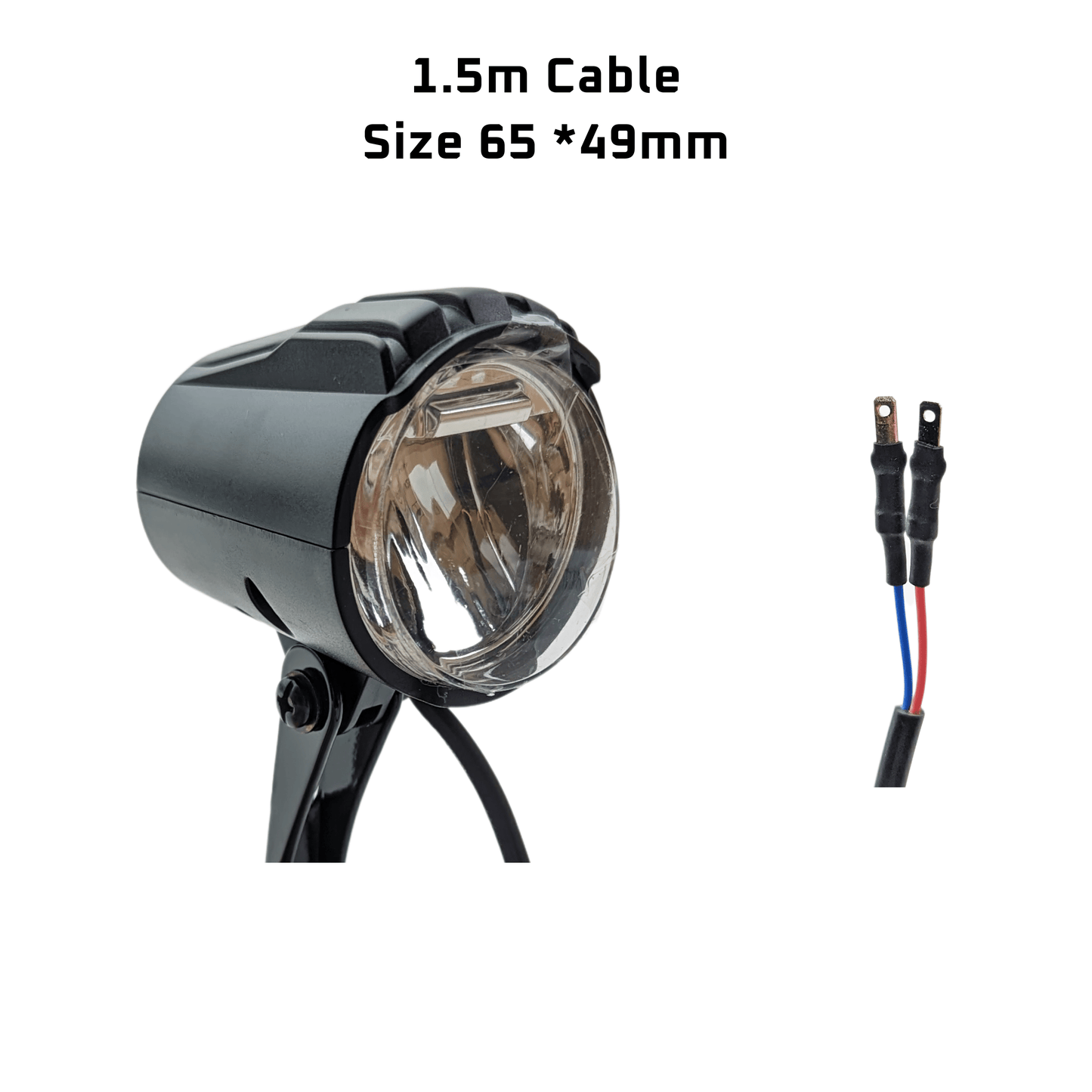 Electric Bicycle 6V LED Headlight Rainproof EBike Mountain Bike Front Light For Bafang  uk stock ebikesolution