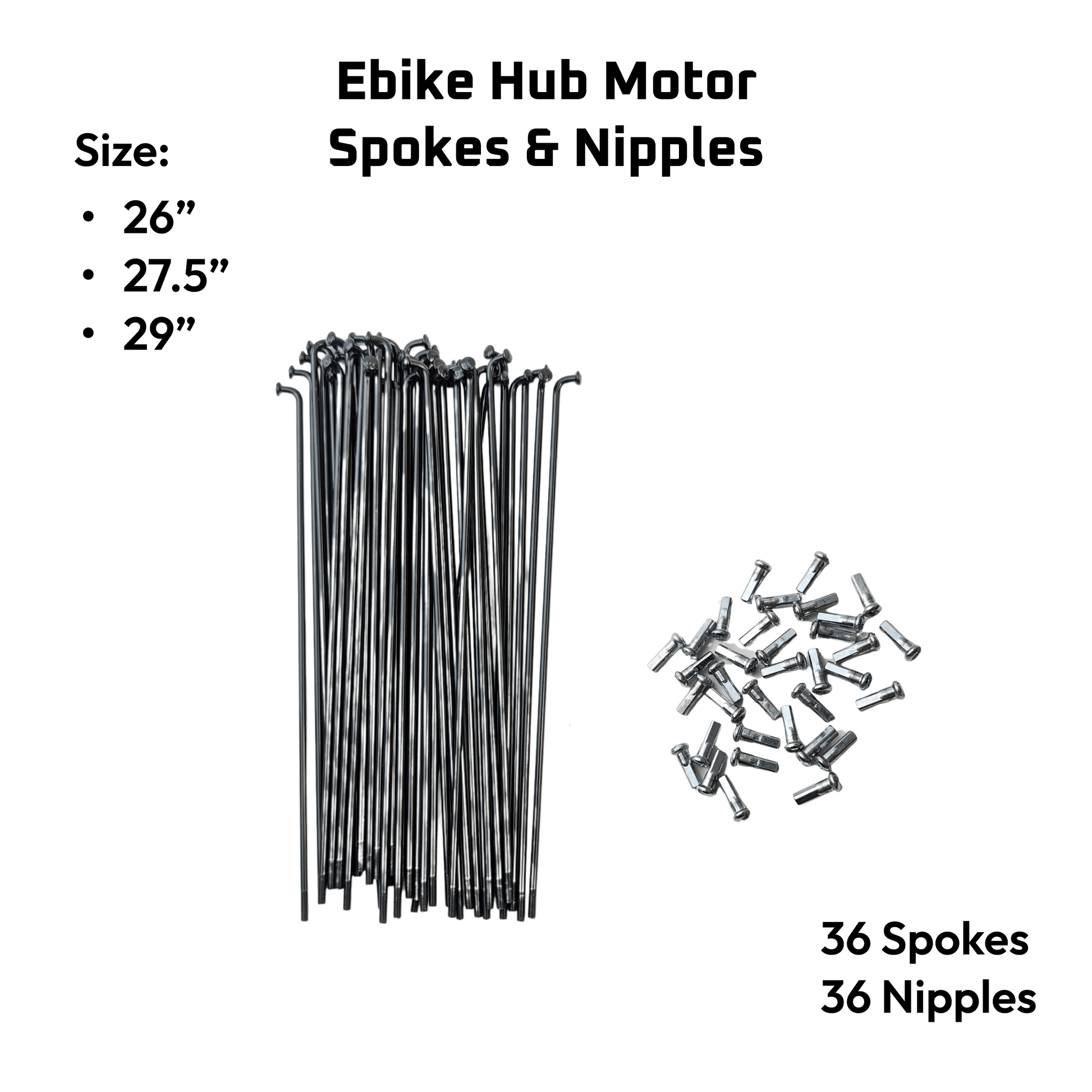 Ebike hub hotsell motor spokes