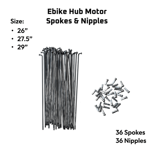 Ebike Hub Motor Spokes and Nipples 26/27.5/29 inch For 1500/2000W Motor uk stock ebikesolution