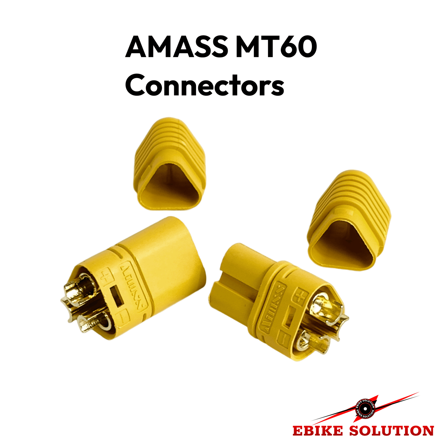 AMASS MT60 3-Pole 3.5mm Brushless Motor ESC RC Pair Connector Plug Socket 60A