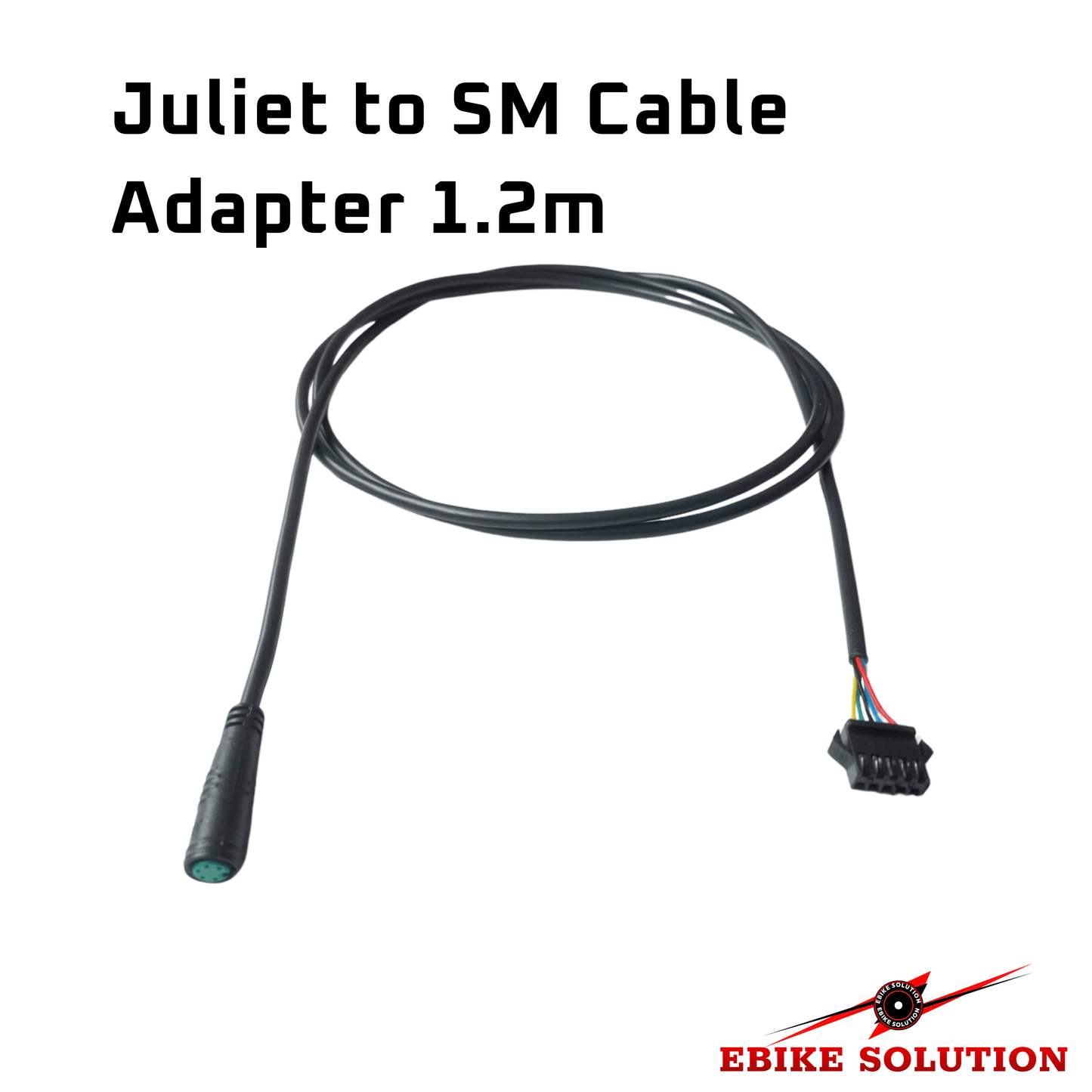 Waterproof 5-pin Juliet to JST-SM KT LCD Display Adapter Converter Cable Ebike ebikesolution