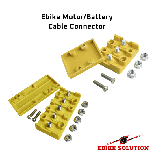 EBike Motor Cable Connector Block for phase Wires - 3 Pole High Current ebikesolution uk stock