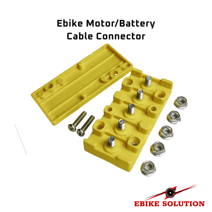 EBike Motor Cable Connector Block for phase Wires - 3 Pole High Current ebikesolution uk stock