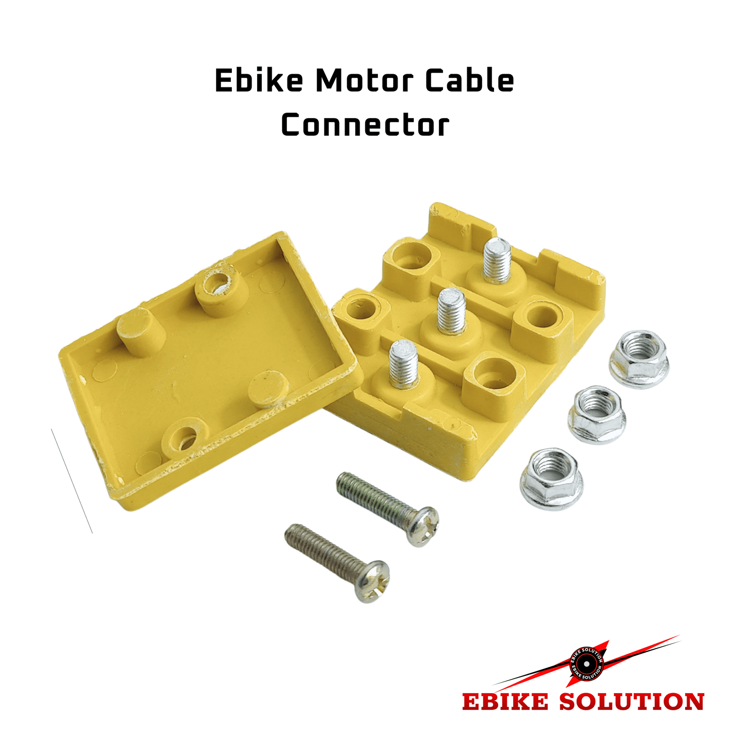 EBike Motor Cable Connector Block for phase Wires - 3 Pole High Current ebikesolution uk stock