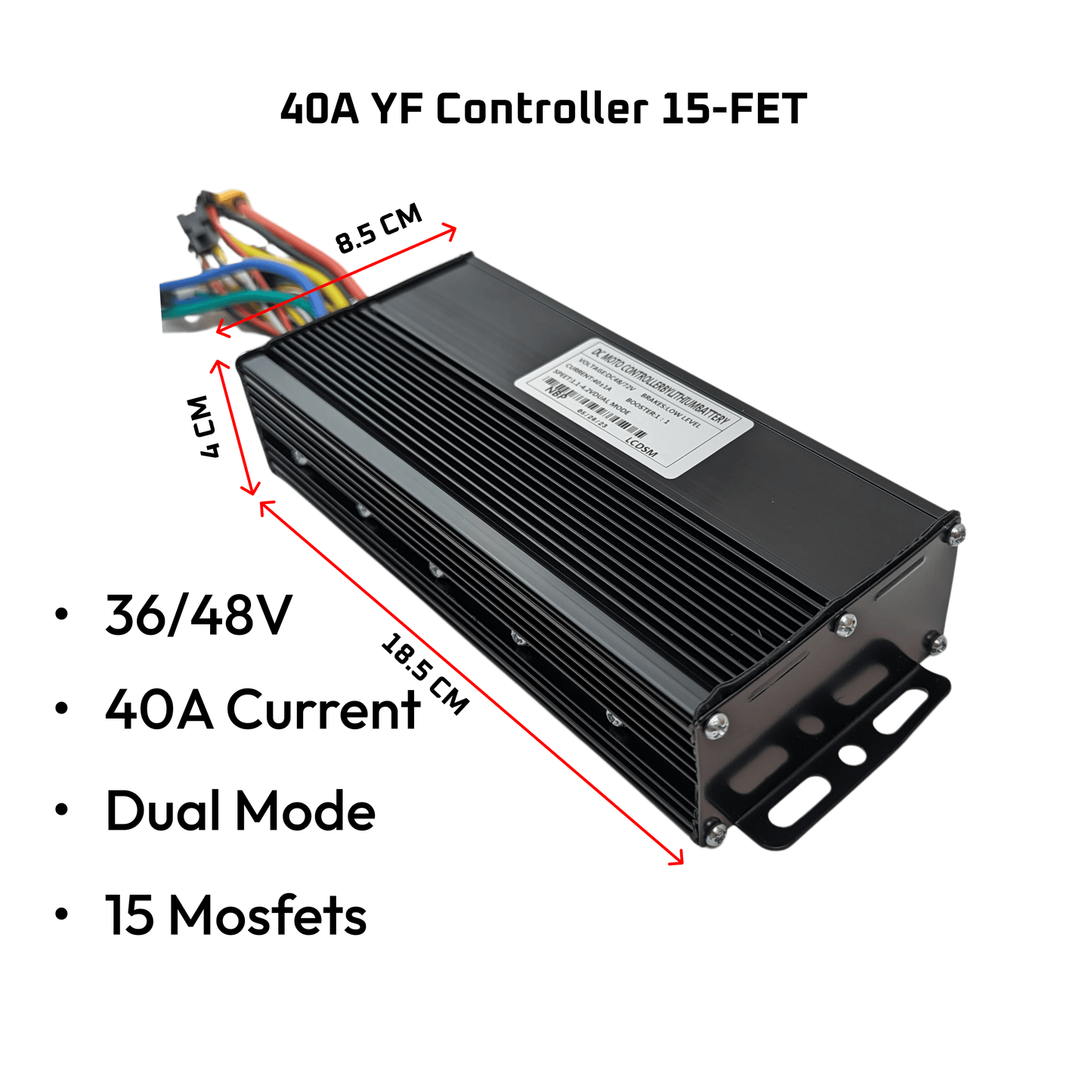 Ebike Brushless Motor Controller DC 36V/48V 40A YF ebikesolution uk stock