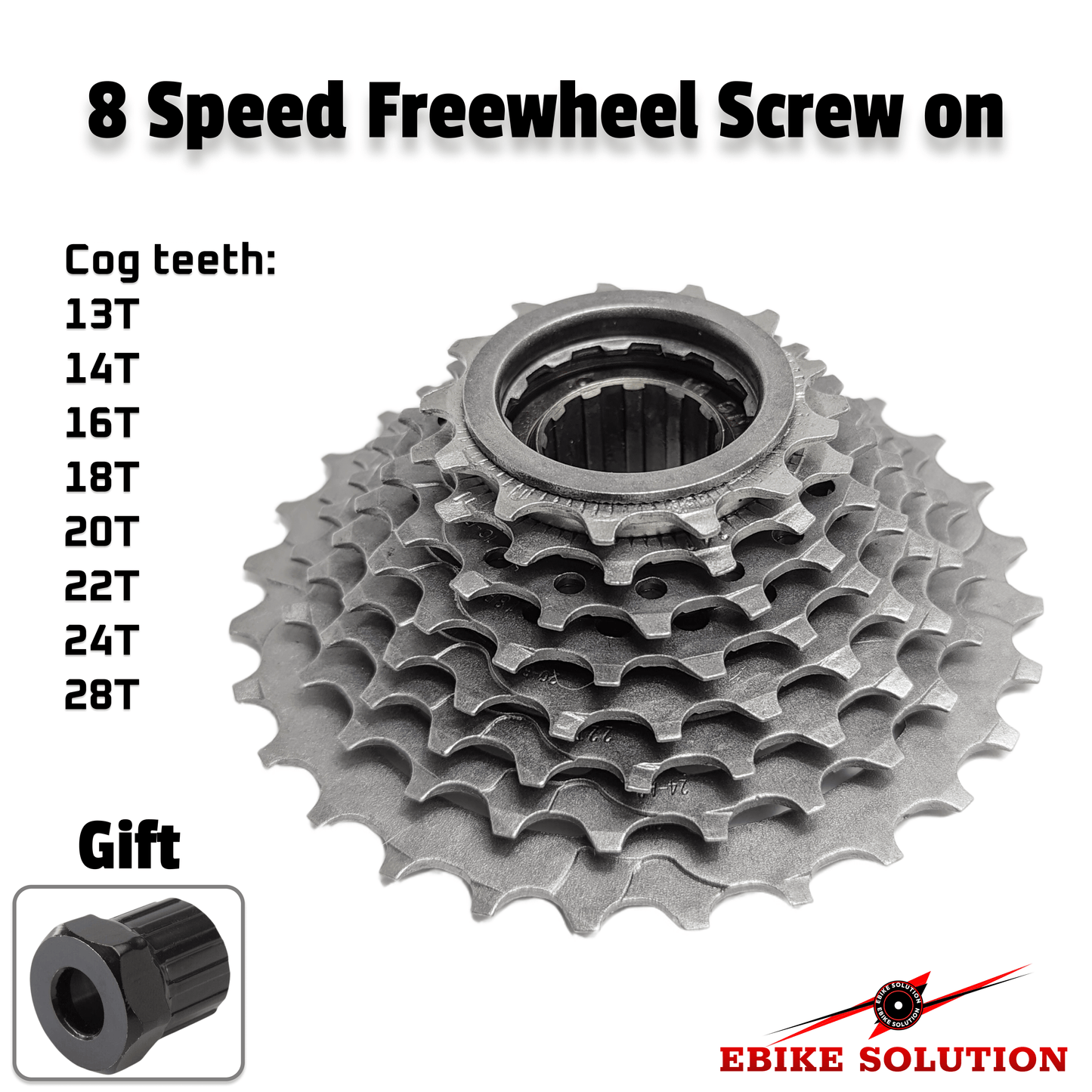 Electric Bike Freewheel 7 8 9 Speed MTB EBike Screw On Type Sprocket 13-32T ebike solution uk stock