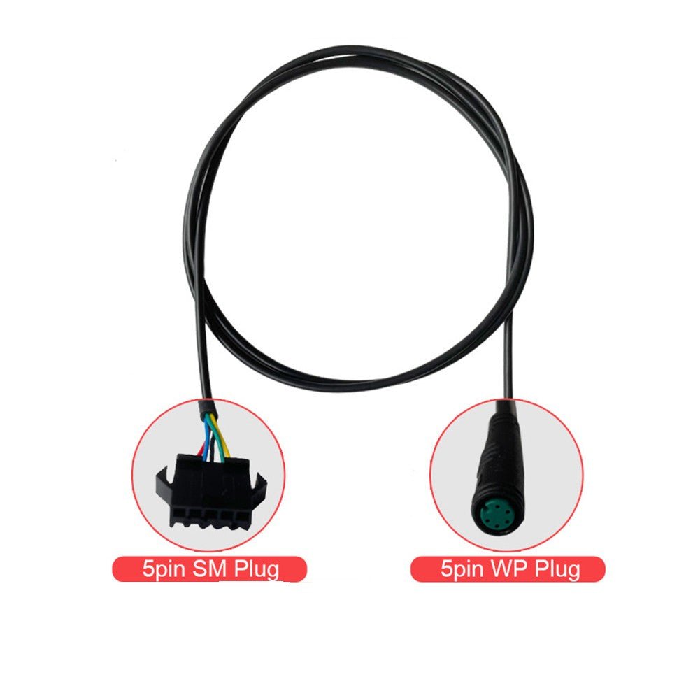 Waterproof 5-pin Juliet to JST-SM KT LCD Display Adapter Converter Cable Ebike ebikesolution