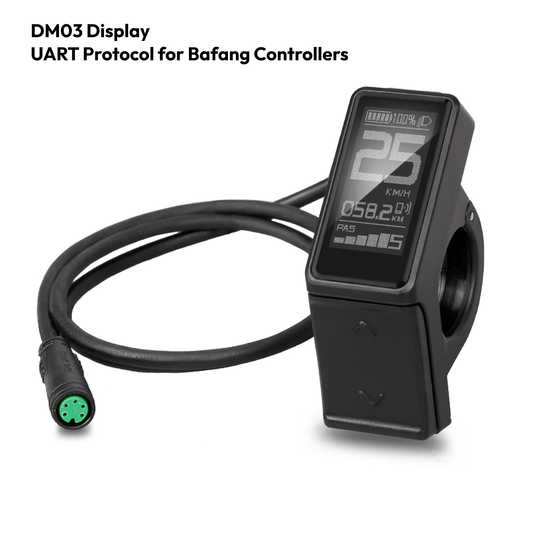DM03 LCD Mini Electric Bike Display Waterproof Speed Controller For Bafang BBS01 BBS02 BBSHD Mid Motor Ebike  uk stock ebikesoltion