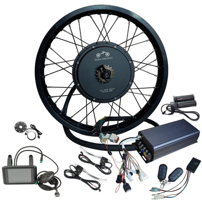 Ebike 72v 5000w Kit Sabvoton 150a UKC1 LCD Twist Throttle Stealth Bomber Enduro ebikesolution uk stock