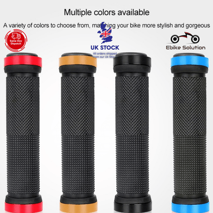 DOUBLE LOCK ON LOCKING BMX MTB MOUNTAIN BIKE CYCLE BICYCLE HANDLEBAR GRIPS UK ebikesolution