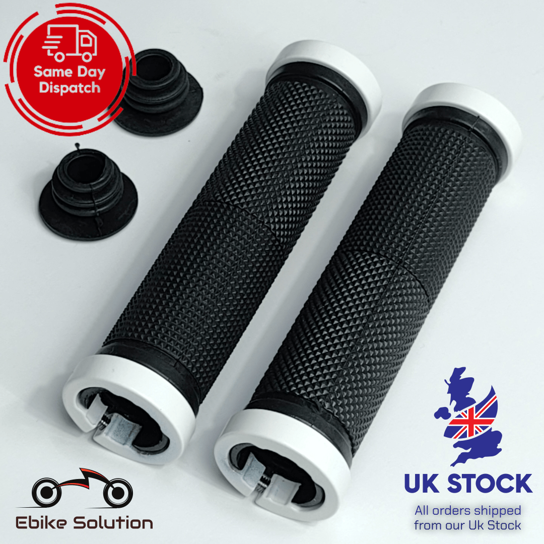 DOUBLE LOCK ON LOCKING BMX MTB MOUNTAIN BIKE CYCLE BICYCLE HANDLEBAR GRIPS UK ebikesolution