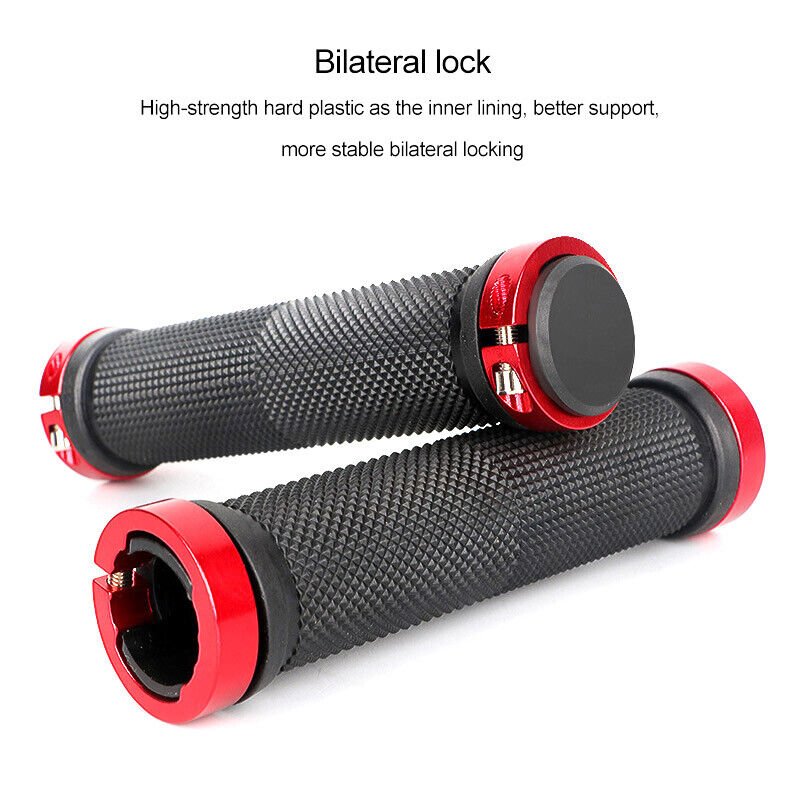 DOUBLE LOCK ON LOCKING BMX MTB MOUNTAIN BIKE CYCLE BICYCLE HANDLEBAR GRIPS UK ebikesolution