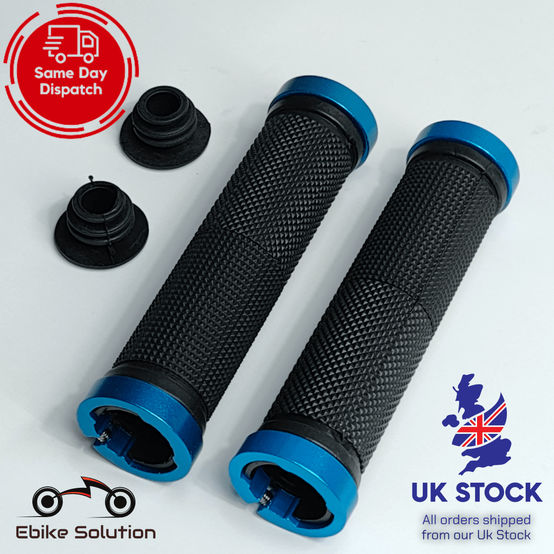 DOUBLE LOCK ON LOCKING BMX MTB MOUNTAIN BIKE CYCLE BICYCLE HANDLEBAR GRIPS UK ebikesolution