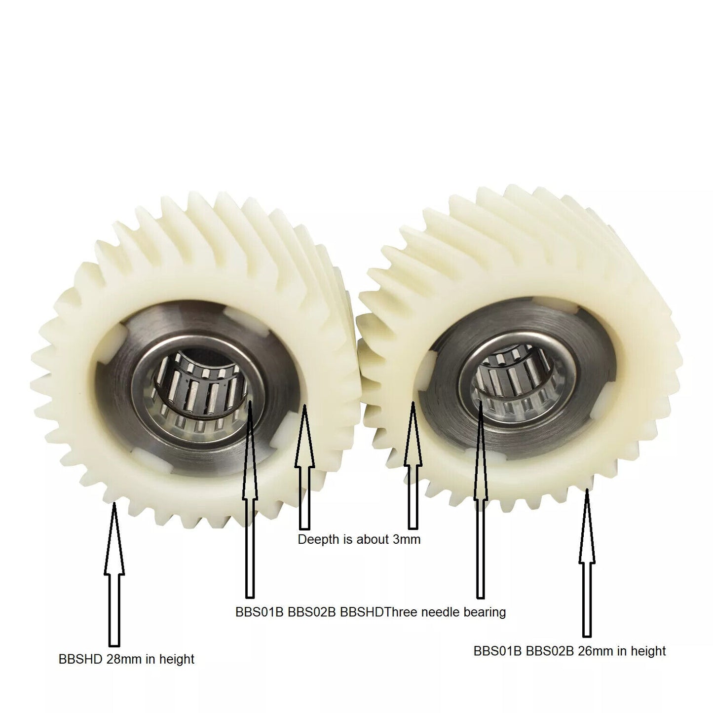 E-bike Reduction Nylon Gear For Bafang Mid Drive Motor BBS01,BBS02,BBSHD ebikesolution uk stock